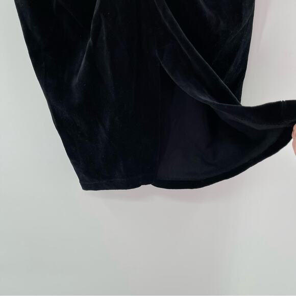 Revolve IRO Woman Astro Ruched Preppy Whimsygoth Sexy Velvet Skirt Black Size M - Picture 11 of 16